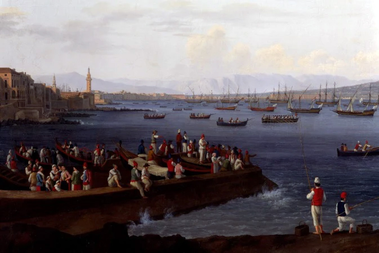 Una veduta del golfo di Napoli di Jakob Philipp Hackert.