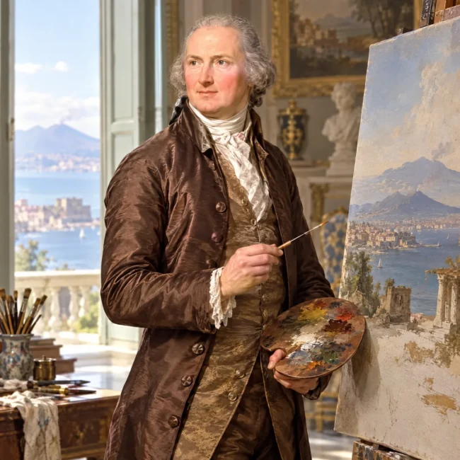 Jakob Philipp Hackert (ricostruzione AI)